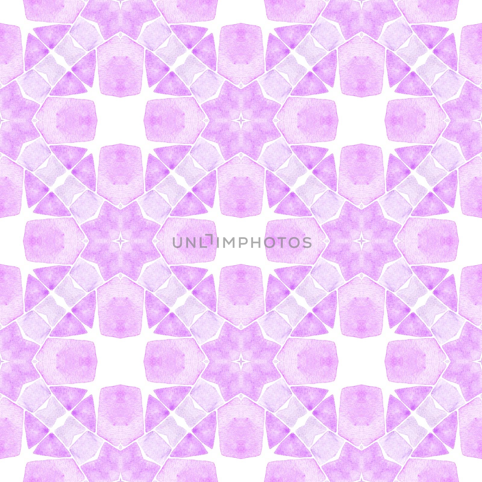 Organic tile. Purple divine boho chic summer design. Textile ready magnetic print, swimwear fabric, wallpaper, wrapping. Trendy organic green border.
