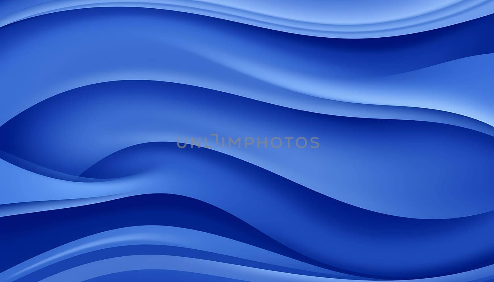 A vibrant and dynamic abstract background featuring overlapping blue waves with a 3D effect. The image creates a sense of movement and depth, making it ideal for website headers, presentations, or as a design element for various projects. The blue color evokes feelings of calmness, serenity, and trustworthiness. It can be used for corporate designs, technology concepts, or to create a modern and stylish visual appeal.,