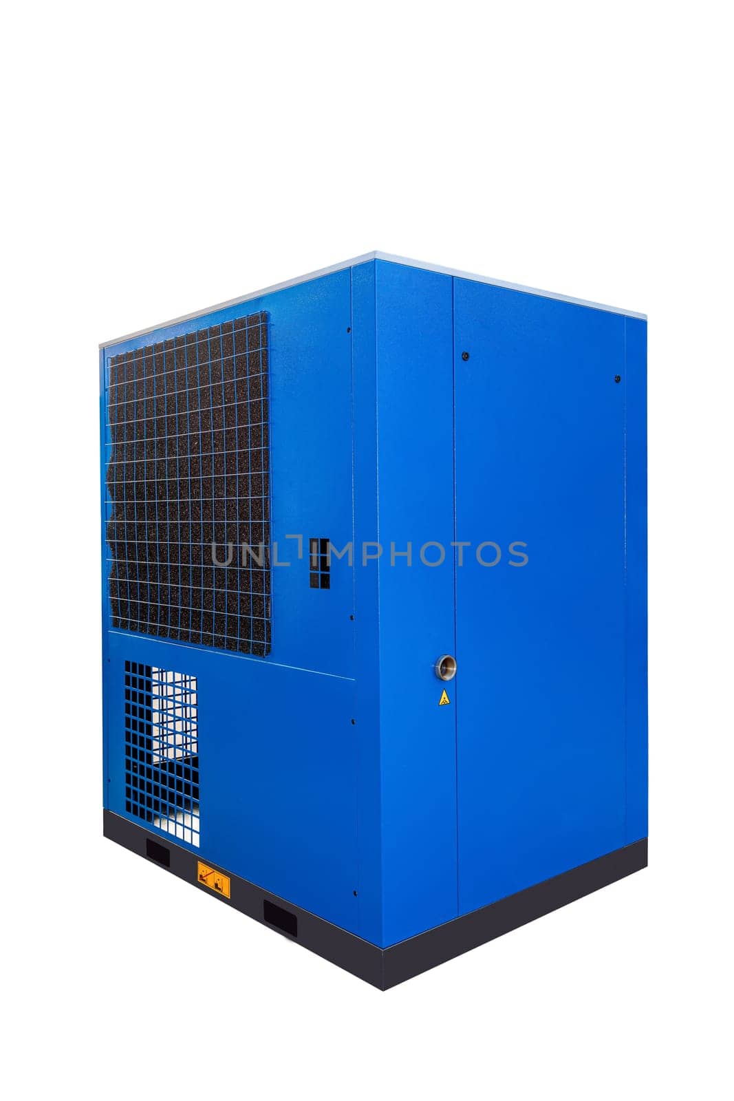 A screw compressor ensuring stable supply of compressed air.