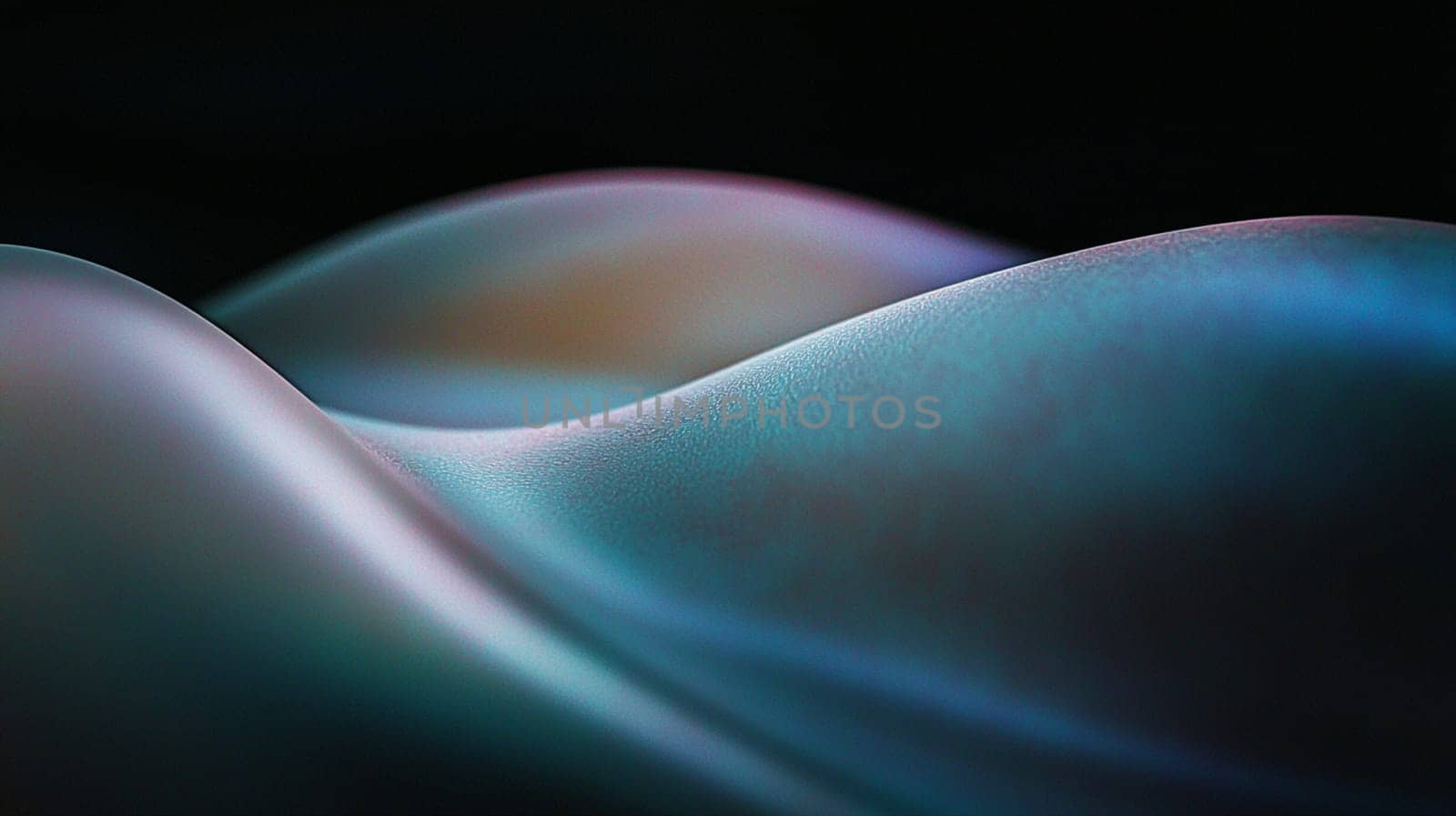 Mesmerizing translucent blue wave gracefully shapes against a dark background, evoking mystery and elegance. Modern, artful, with a futuristic feel, exuding smooth flow and dynamic motion