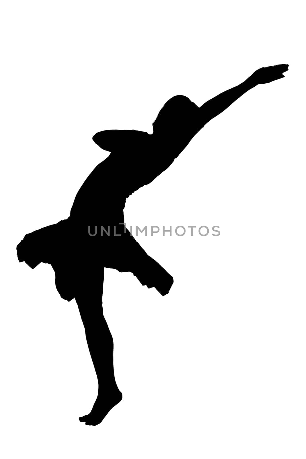 A striking silhouette of a person energetically jumping high into the air with their arms joyfully outstretched to the sides