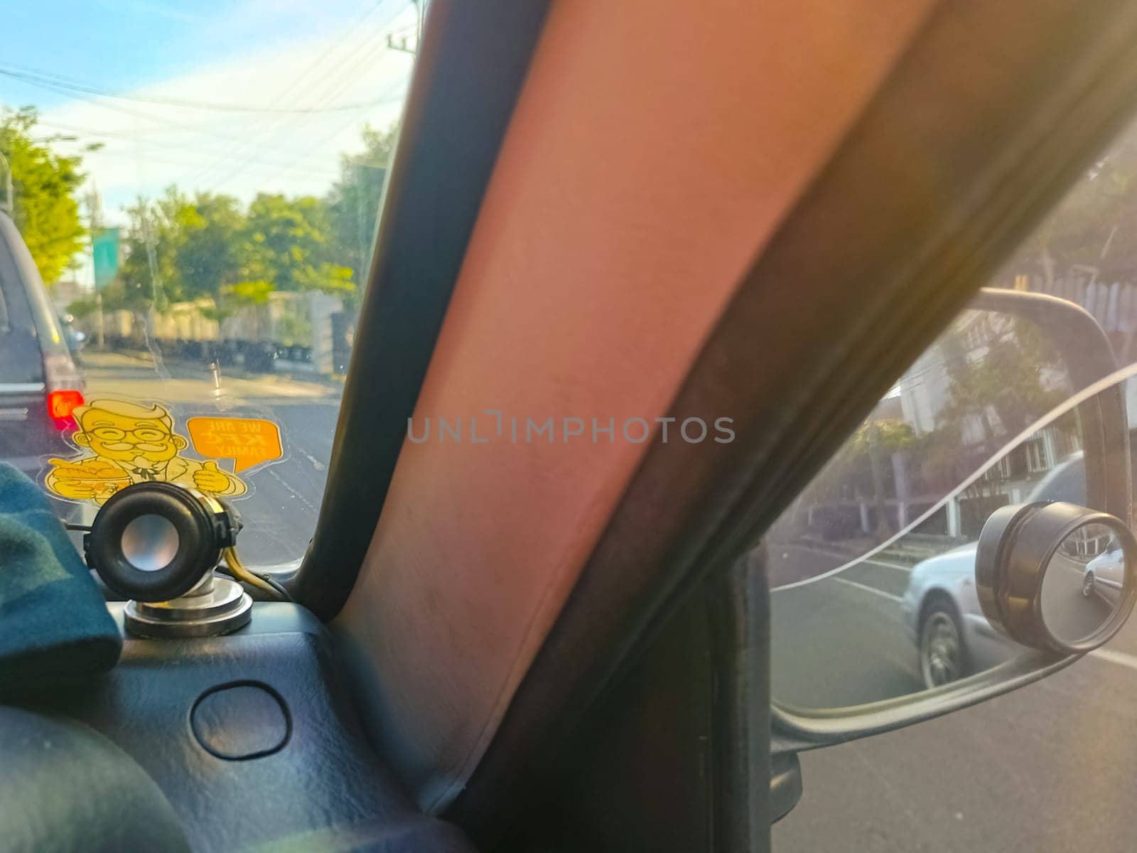 Car interior. This is a car interior shot taken inside a 1999 Kijang