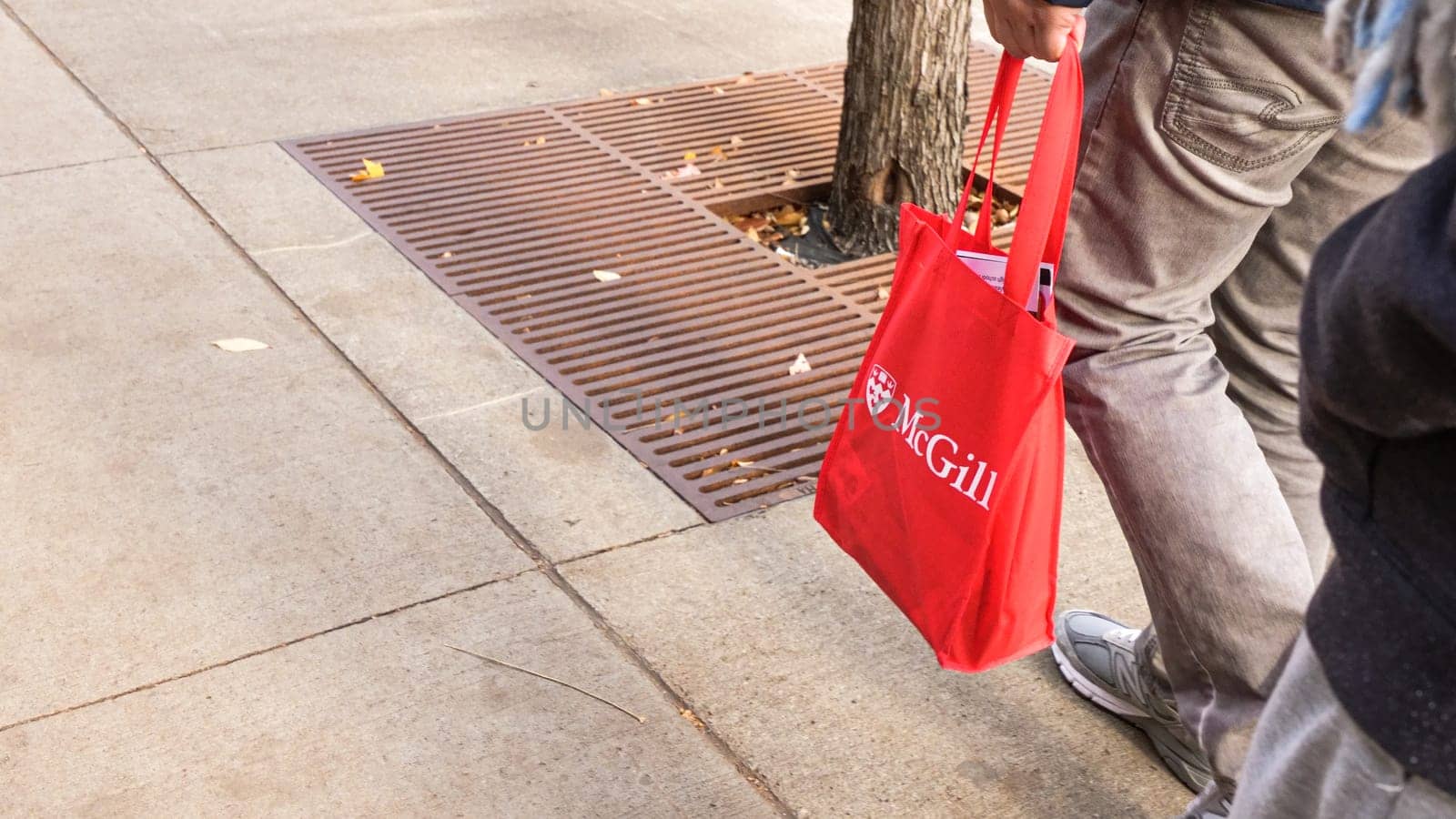 Montreal, Quebec Canada - Oct 27 2024: McGill University Open Doors event with lots of students on sunny fall autumn day.