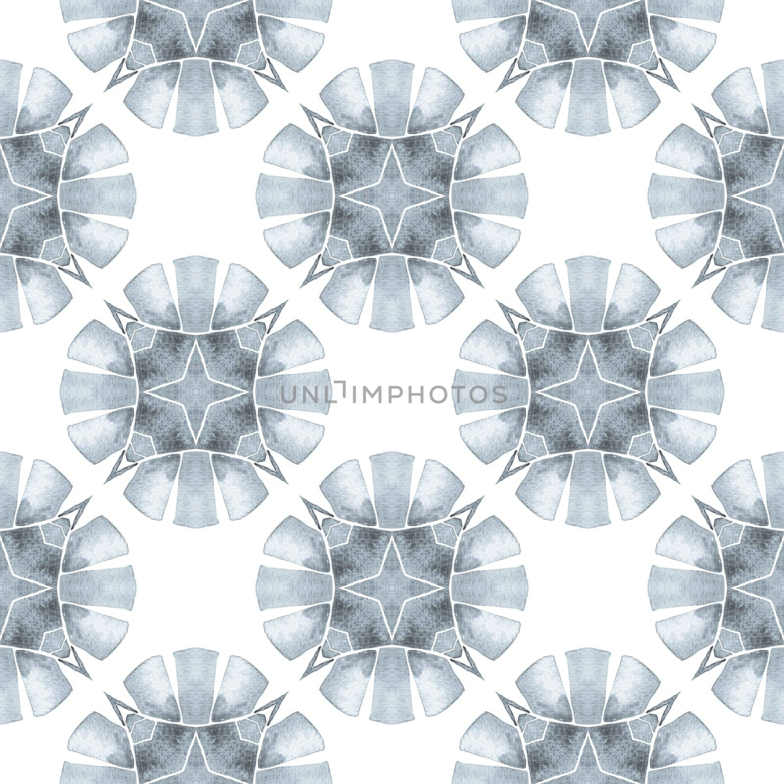 Mosaic seamless pattern. Black and white bizarre boho chic summer design. Textile ready fine print, swimwear fabric, wallpaper, wrapping. Hand drawn green mosaic seamless border.