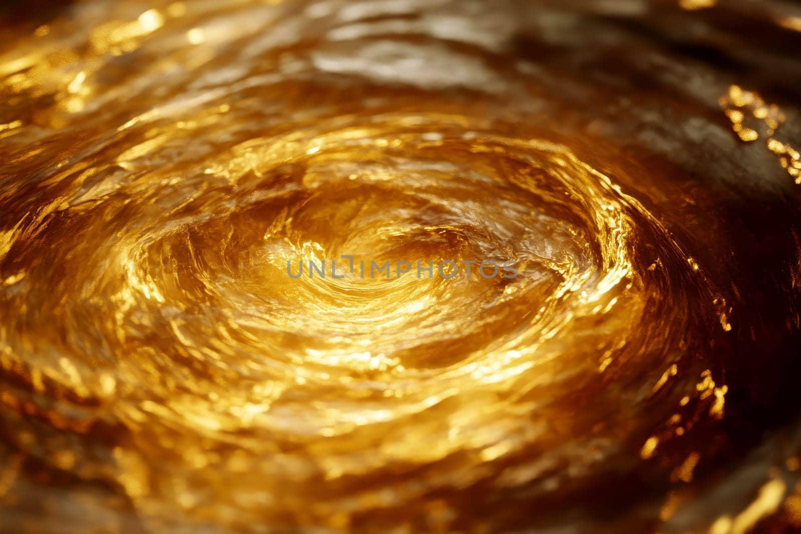 Explosion and swirl a golden fire on a isolated background..