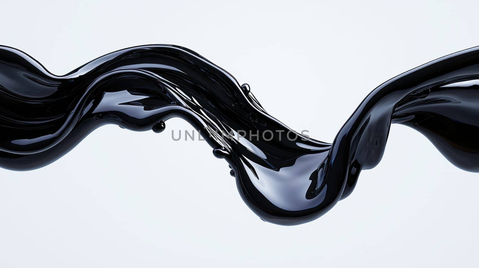 bold black liquid splash swirling gracefully creates striking visual.