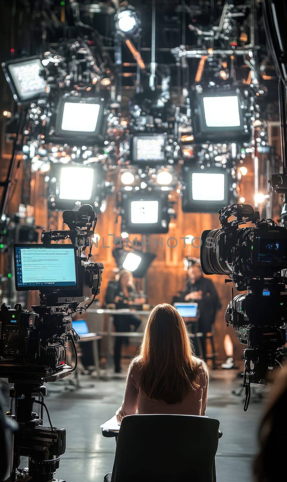 Television work: behind scenes production process, showcasing creativity, collaboration, technical expertise, journey of content creation from concept to screen for diverse audiences