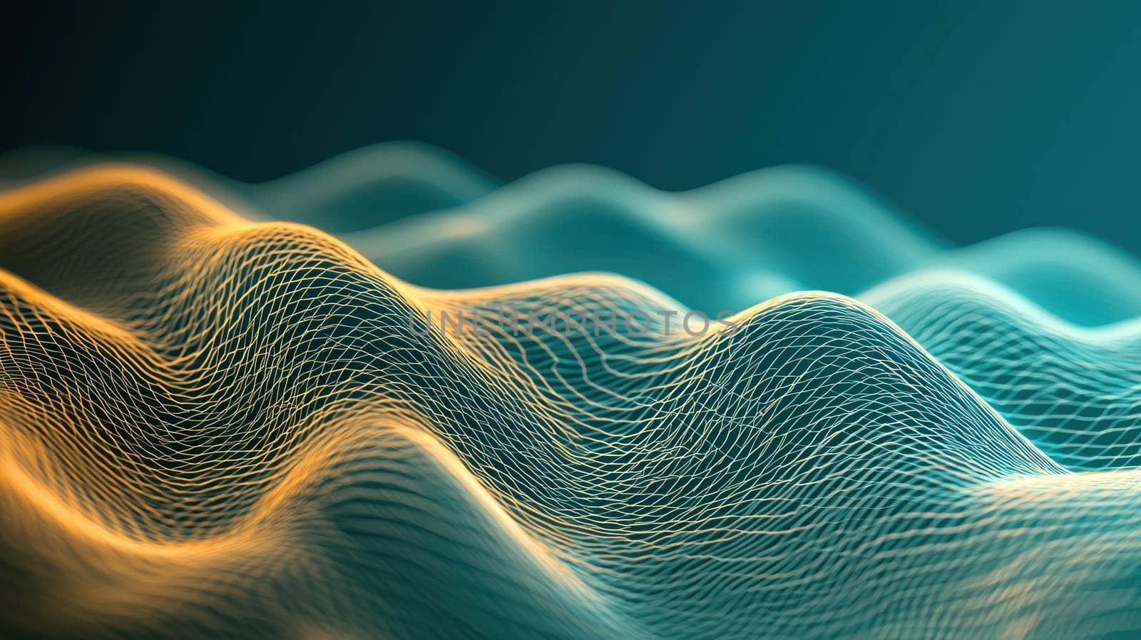 mesmerizing design featuring thin interwoven lines creating wave like pattern.