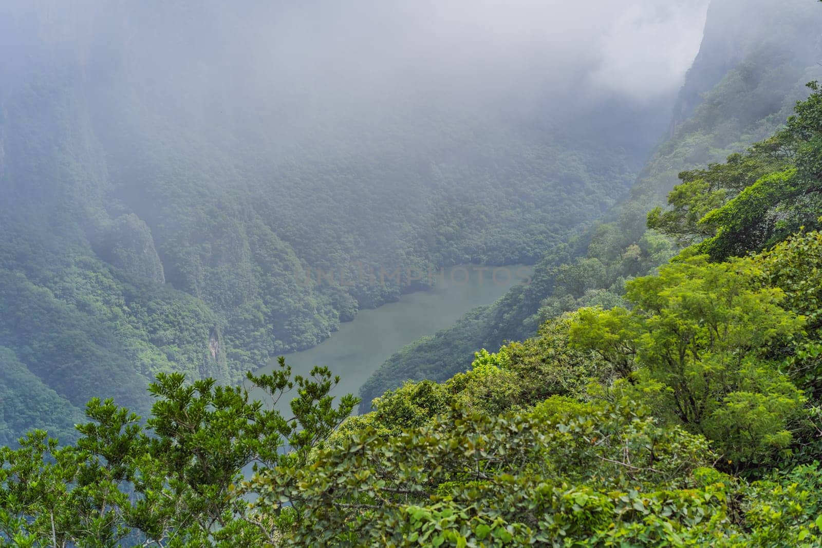 Sumidero Canyon National Park, Mexico. Natural wonder, adventure, and scenic landscape concept.