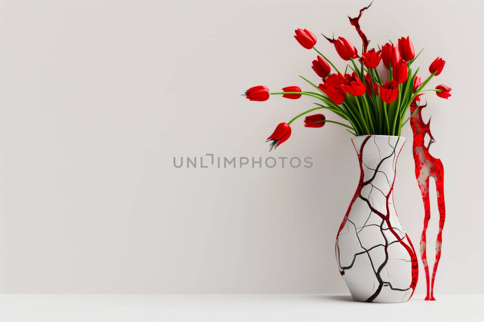This design features an abstract minimalist style with soft colors and organic shapes for creative applications