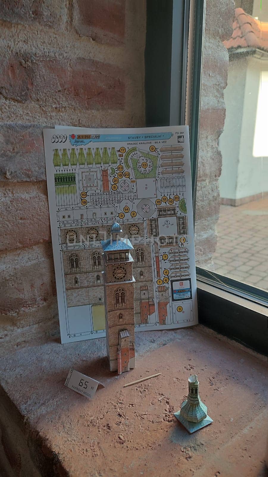 October 22 2024 Hradec Kralove, Czech Republic Europe, Kralov region, White Tower entrance , advertising information for tourists, old history building architecture city town, day. High quality photo