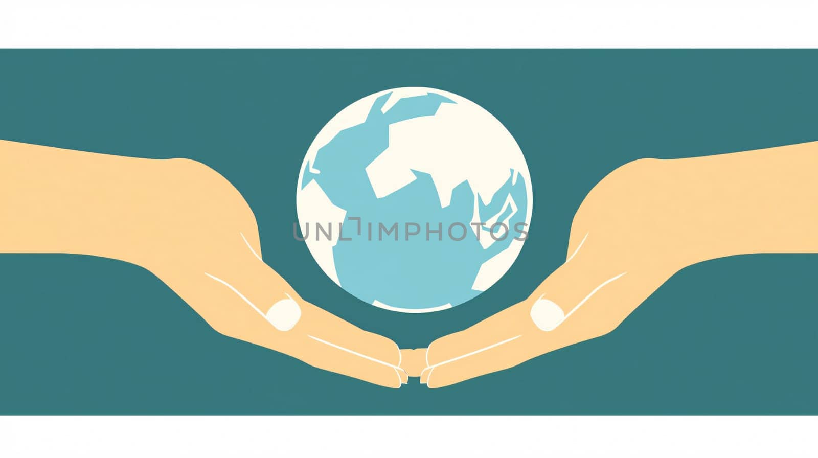 Two hands gently holding a globe, representing environmental protection and sustainability