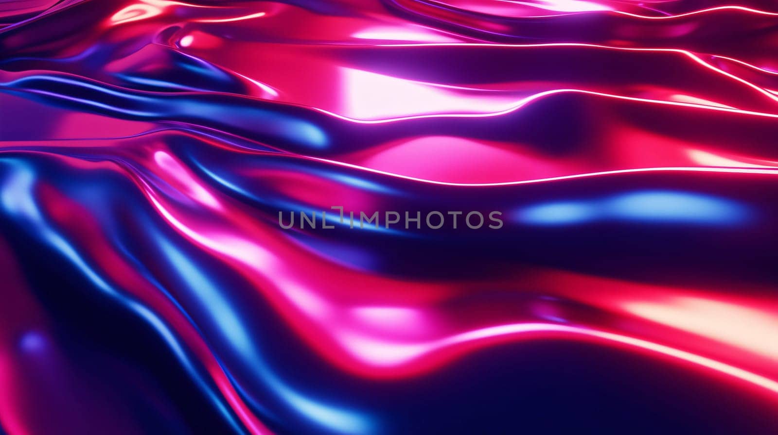Abstract background showing a neon flowing liquid waving