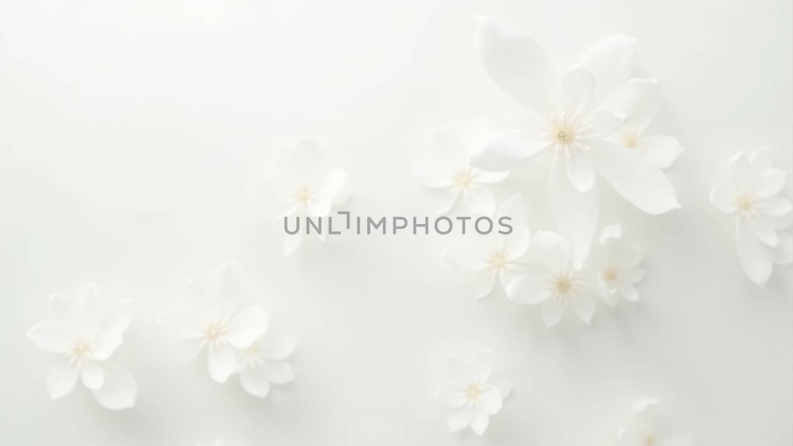 Two elegant white flowers with striking yellow centers gently sway against a soft, muted background, capturing a moment of serene beauty and simplicity in nature.