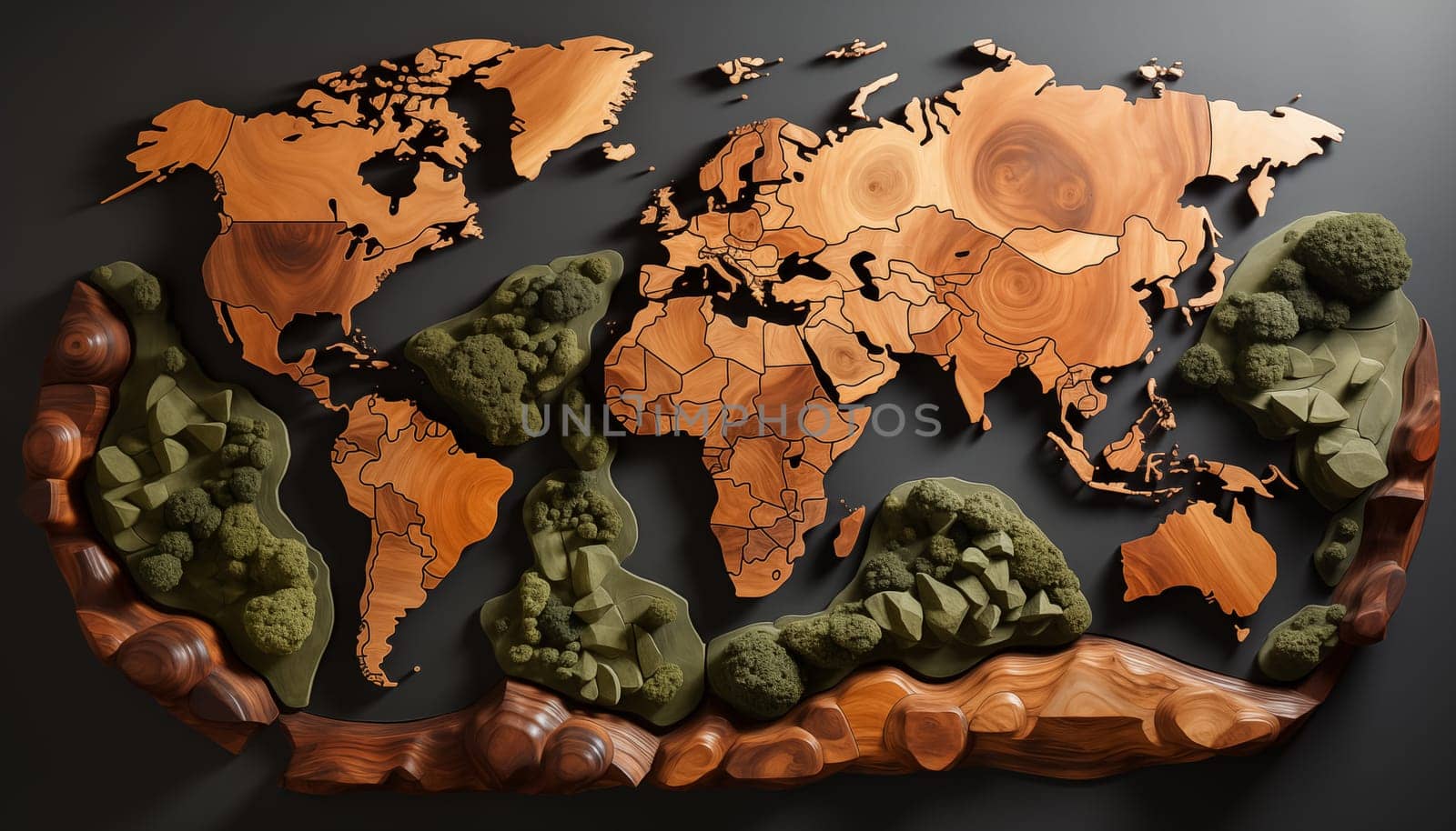 World map - abstract background. High quality photo