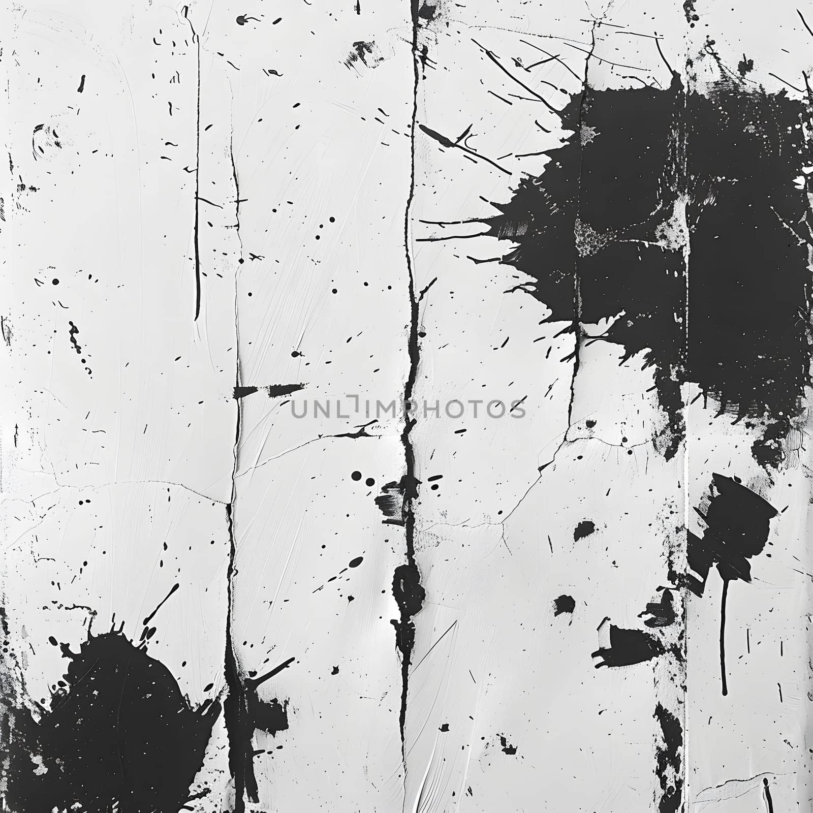 A monochromatic image of a wooden surface resembling a tree trunk with black spots, creating a unique pattern reminiscent of a twig or grass on a terrestrial plant