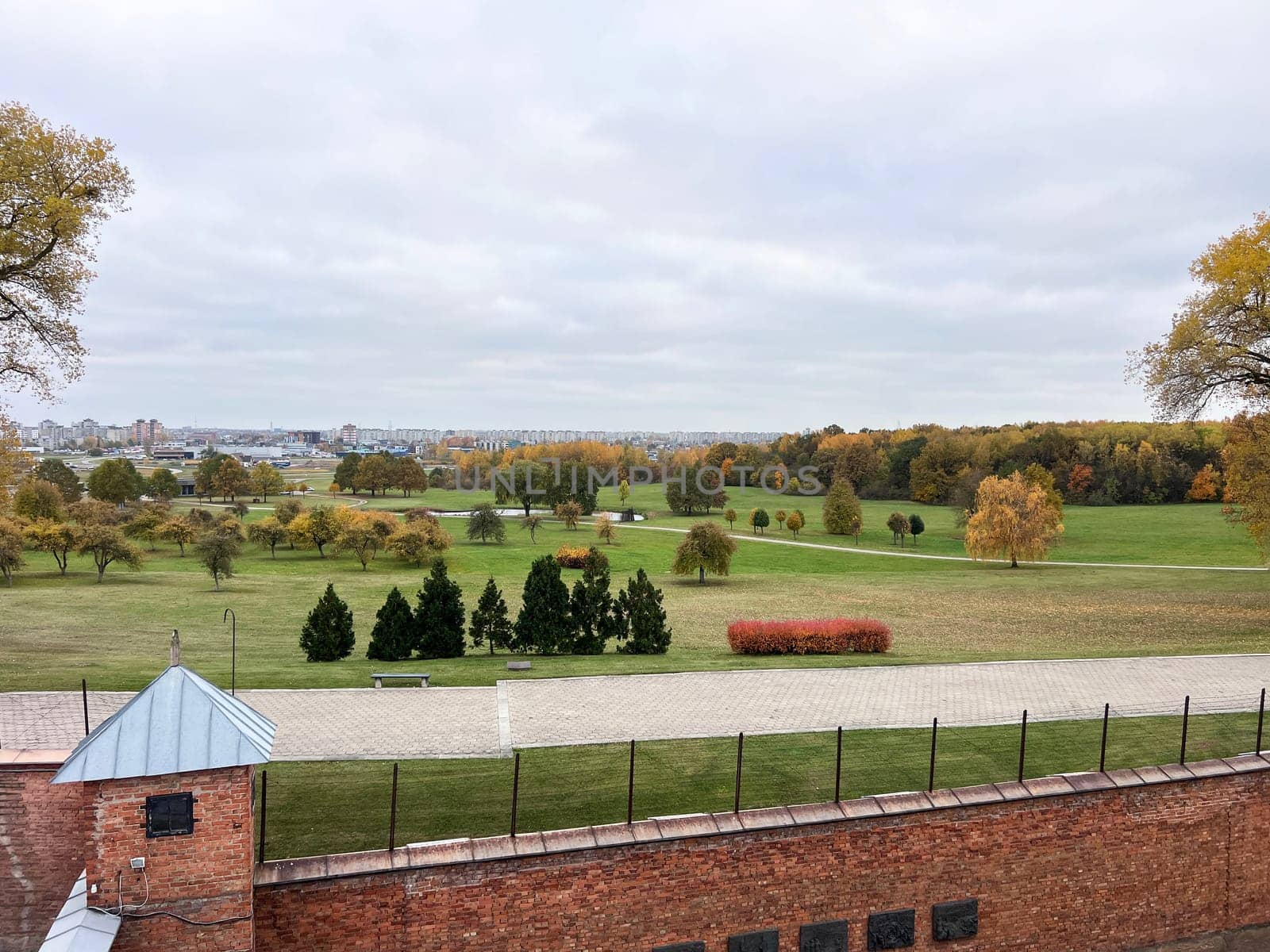 Ninth Fort of Kaunas Fortress view in Kaunas, tragic history of the Nazis and Soviet atrocities. High quality photo