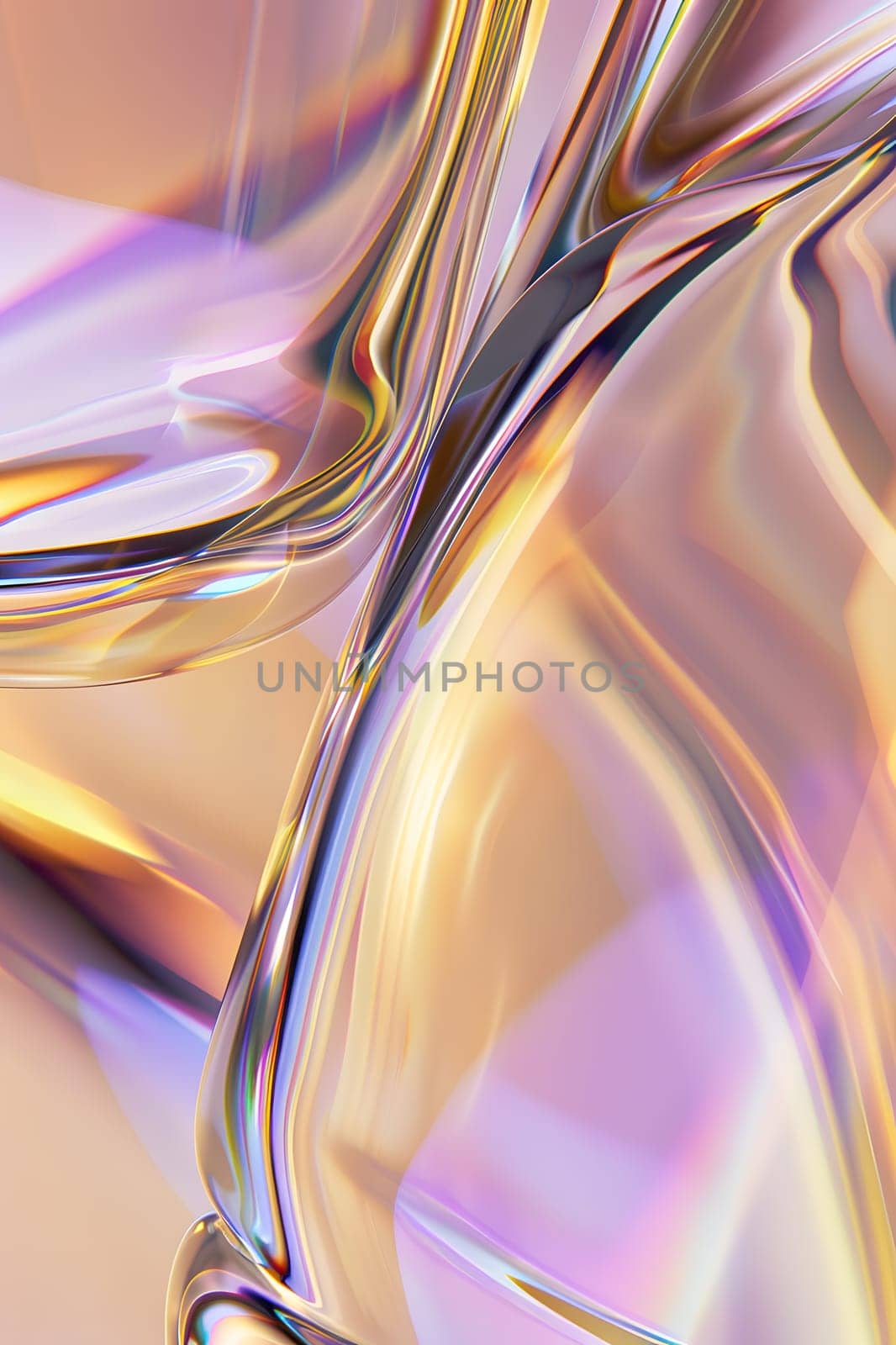 Vibrant curved shapes and transparent style in a colorful glass design.