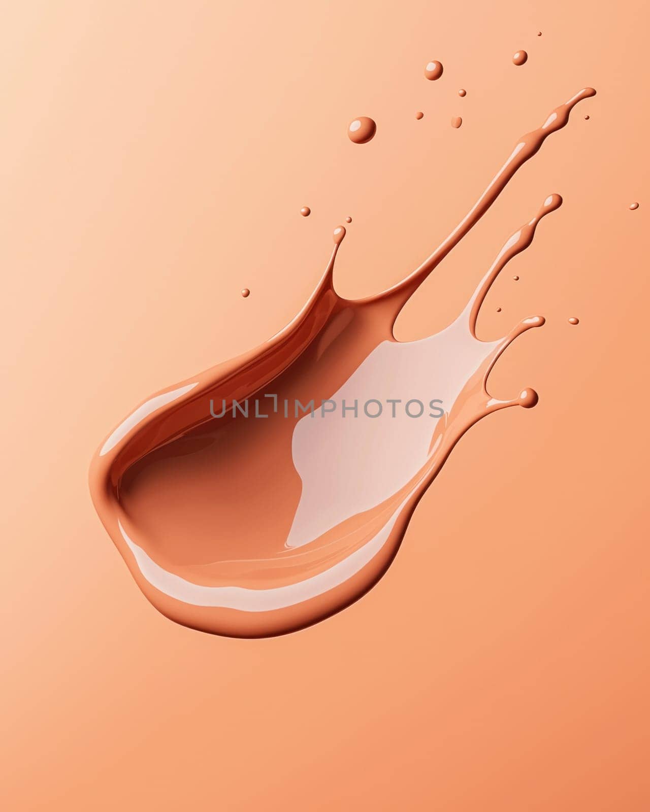 creamy thick splash of liquid in mid air creates dynamic visual effect.