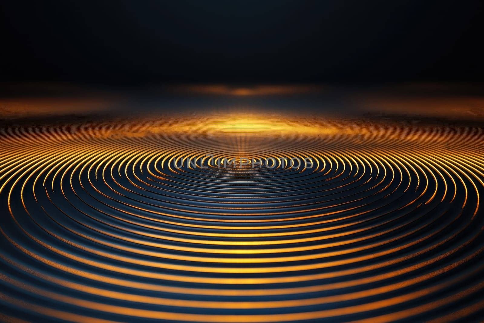 The image is a close up of a body of water with ripples and waves. The water appears to be a deep blue color, and the ripples are orange in color