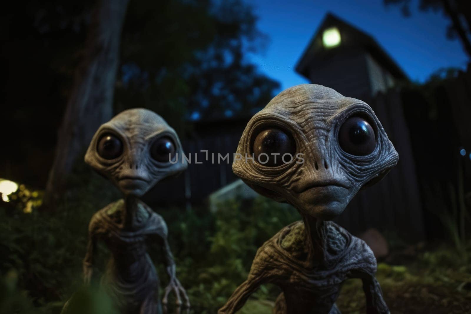 Cosmic mystery: a portrait depicting UFO phenomena, alien intrigue, focusing on the allure of outer space, extraterrestrial life, fascination surrounding interstellar encounters.