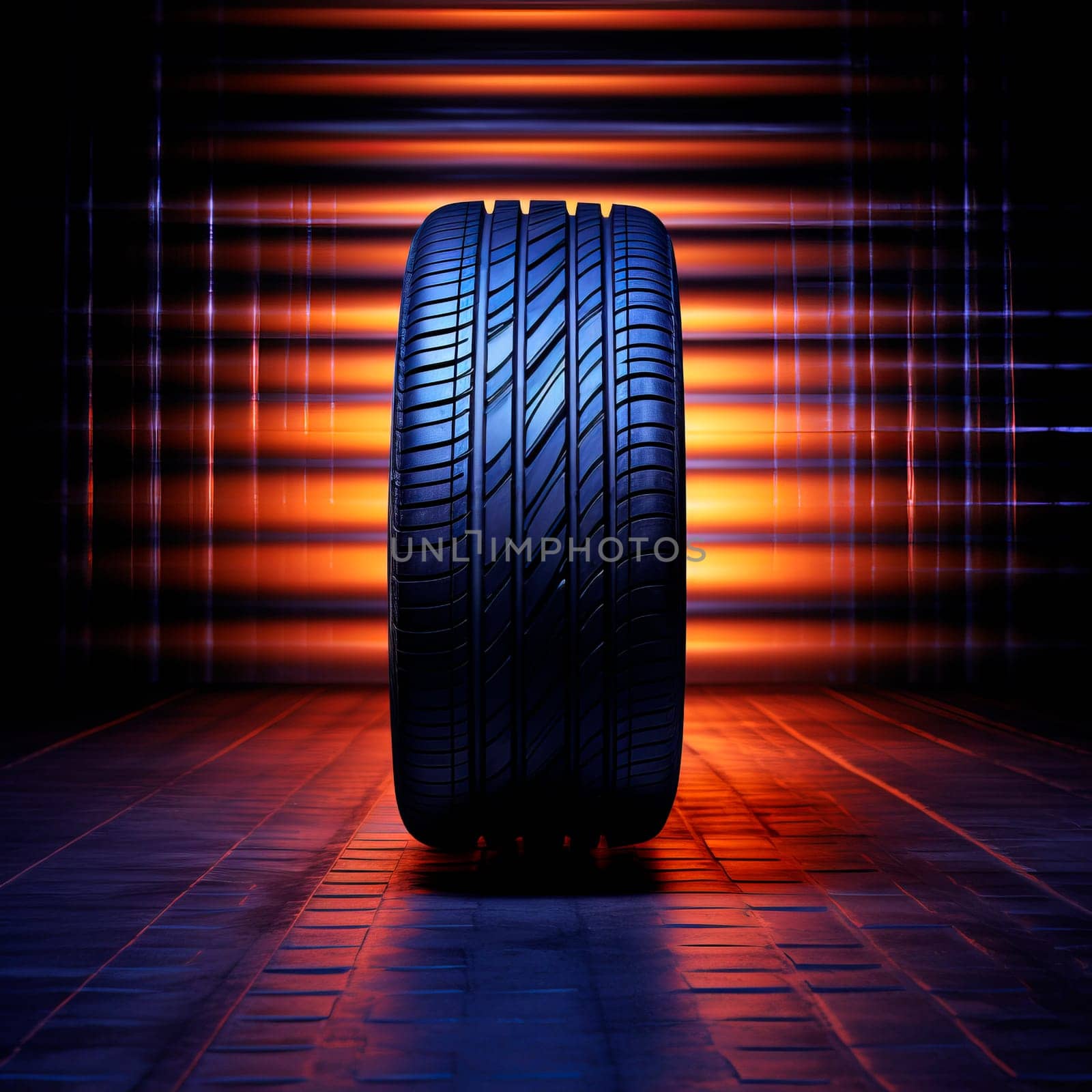 Car new tire close-up. minimalism. by Spirina