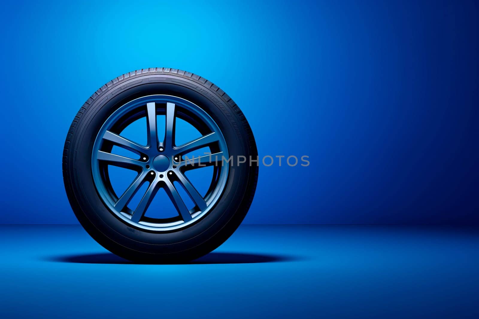 Car new tire close-up. minimalism. High quality photo