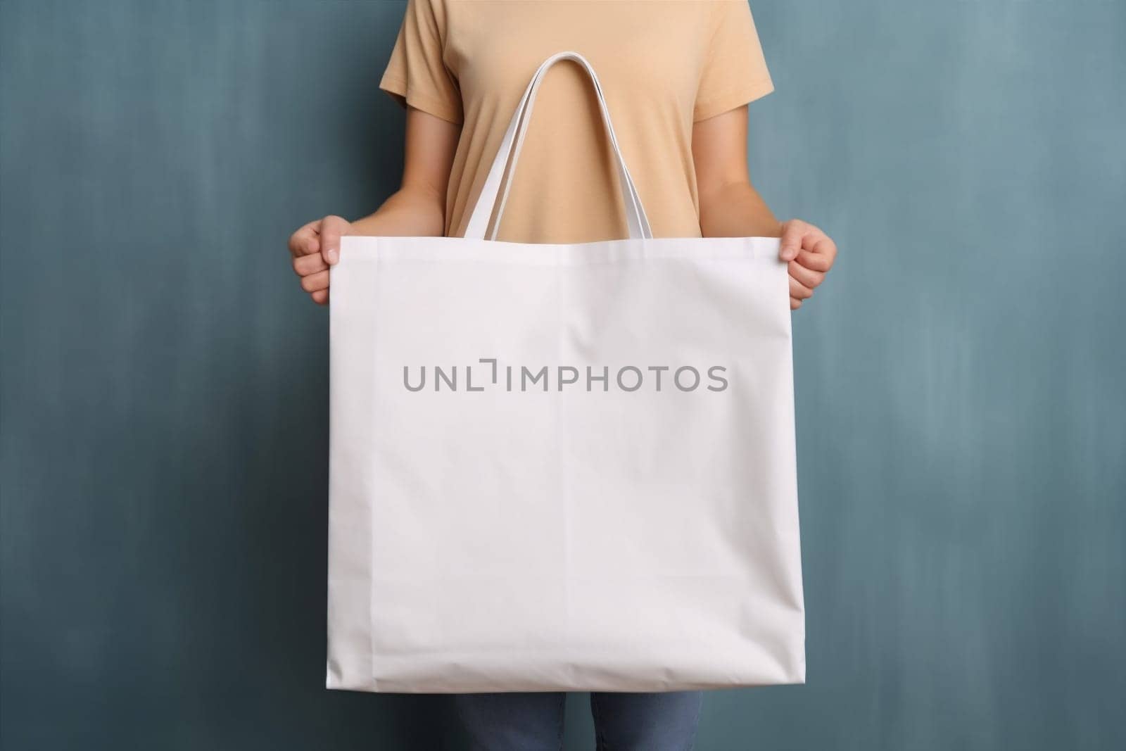 woman layout fashion shopping market bag white pack template buy purchase. Generative AI. by Vichizh