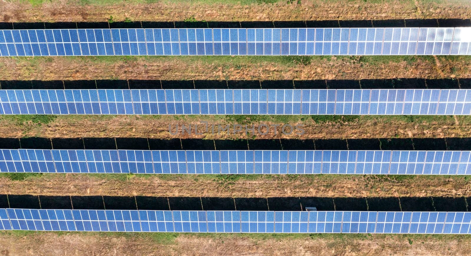 Panoramic view of solar energy photovoltaic power generation by EdVal