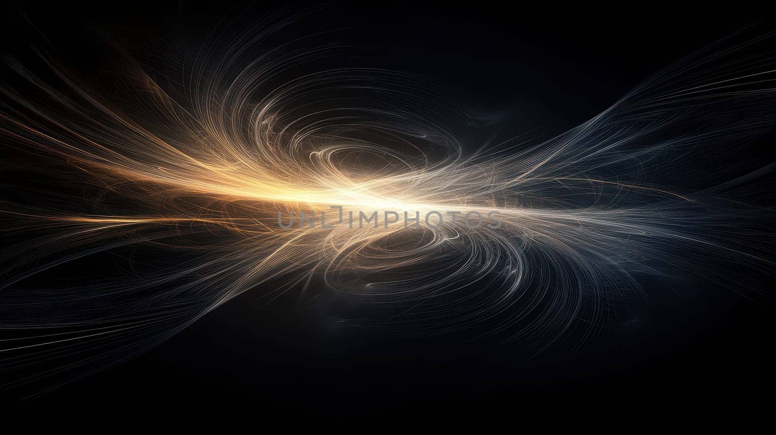 An elegant abstract background featuring soft light flares and intersecting rings. This dynamic design captures a sense of movement and ethereal beauty.