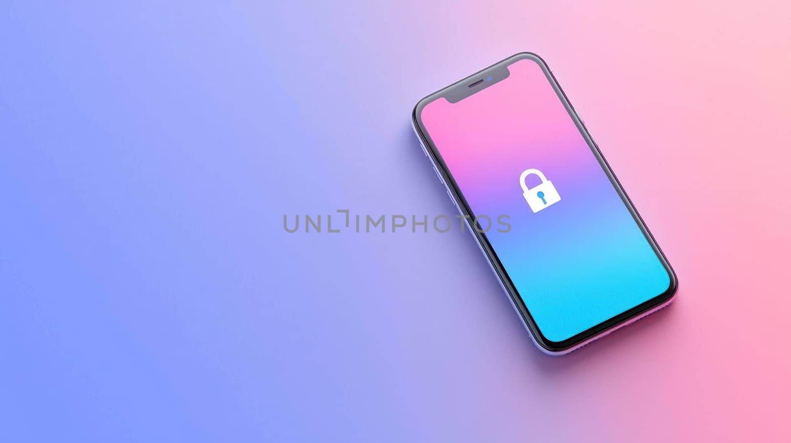 Secure your digital life with smartphone displaying lock symbol.