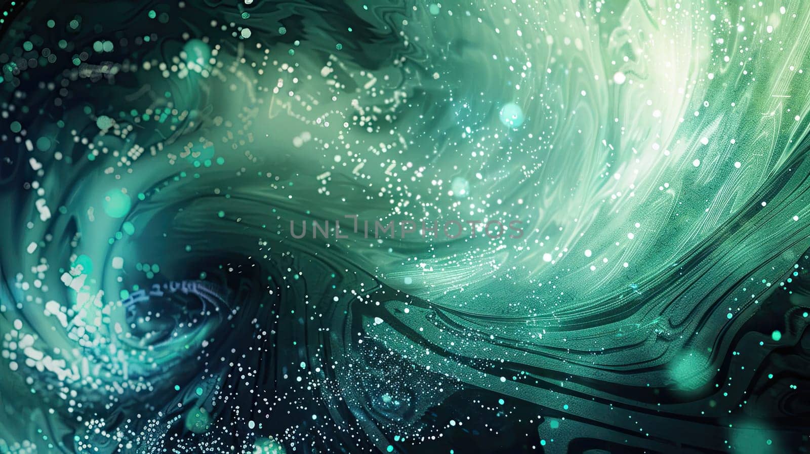Dive into the mesmerizing world of digital art with swirling ethereal strokes that mimic the enchanting colors of auroras. This captivating visual experience invites you to explore the fluidity and movement in digital creations showcasing the artistic potential of abstract water-inspired designs.