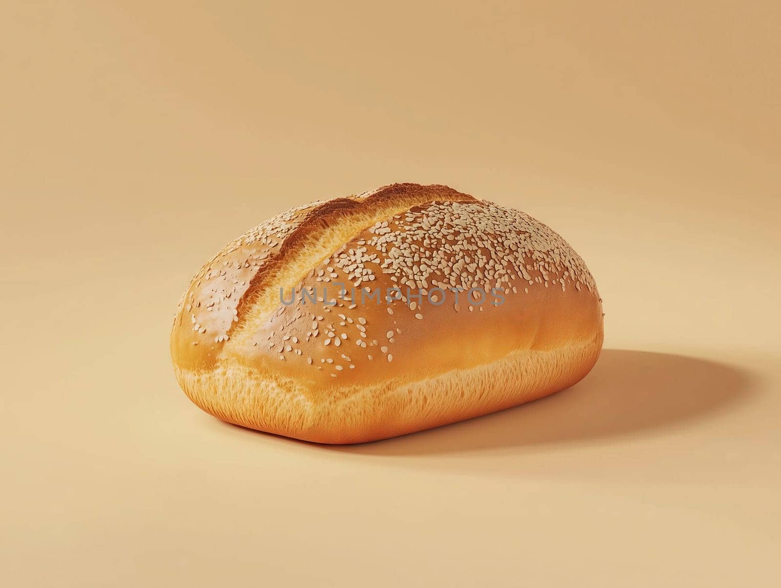 Close-up of a rustic loaf of bread with a light flour dusting, placed on a wooden board, highlighting artisanal baking and natural textures.