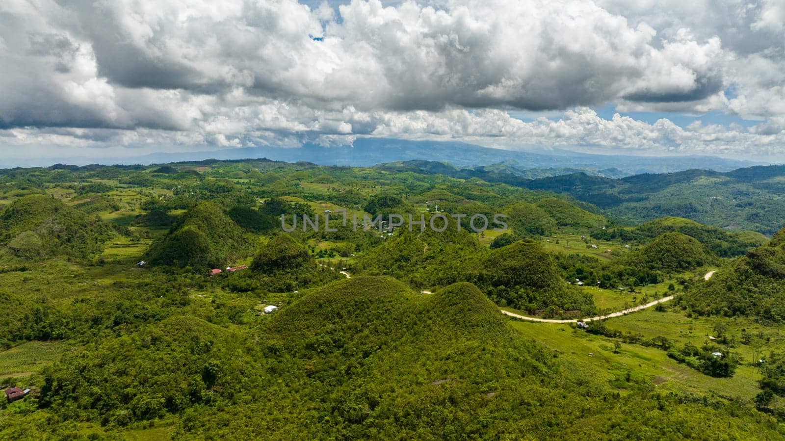 Hinakpan Mystical Hills, a group of conical limestone peaks in the highland of Guihulangan City, Negros Oriental. Philippines