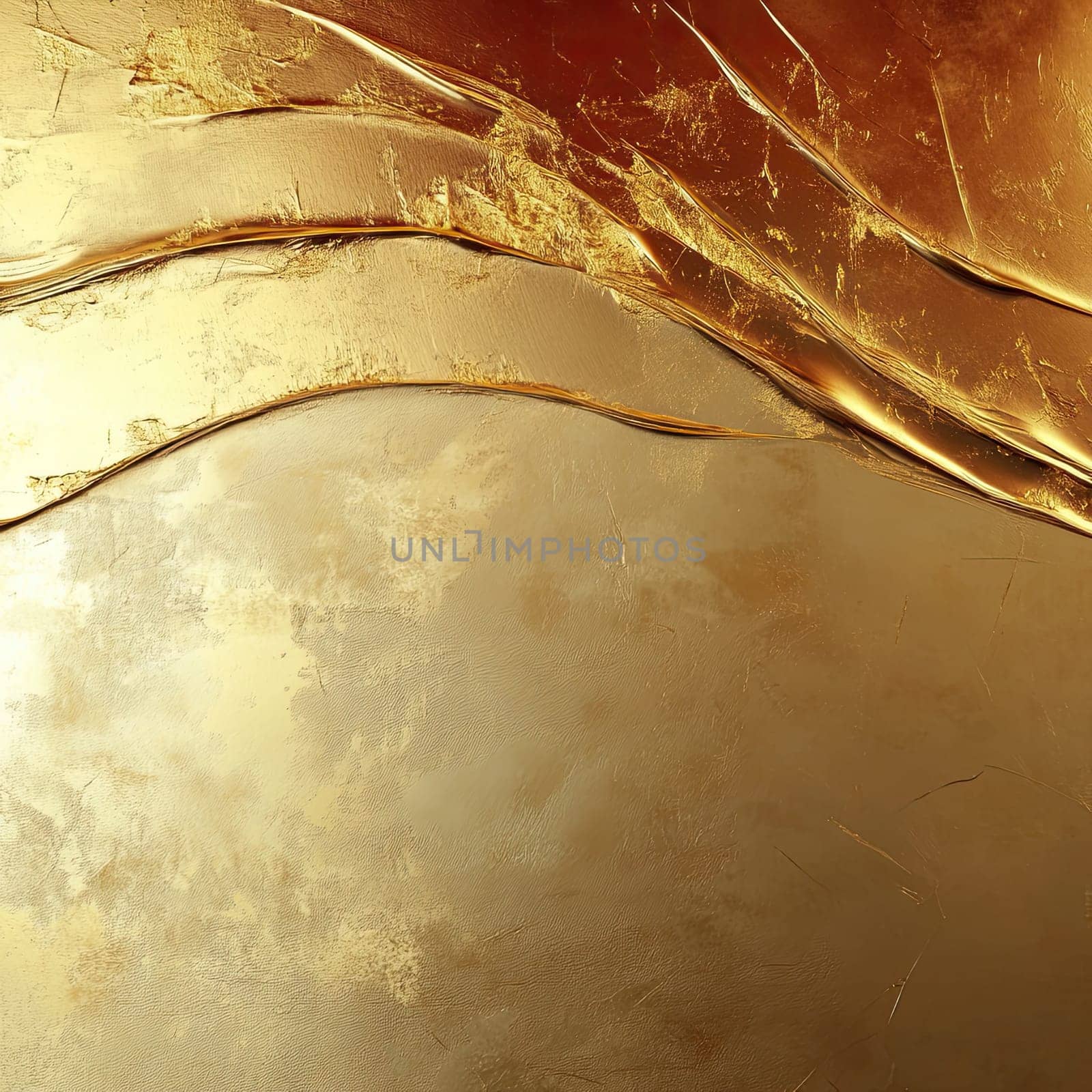 The artwork features a lavish golden texture with flowing lines, creating a sense of luxury. The warm tones blend beautifully, perfect for backgrounds in sophisticated projects.