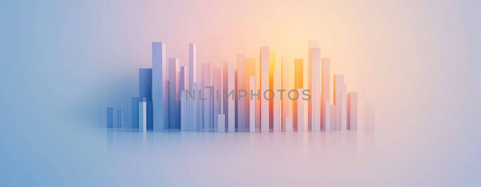 Sleek bar graphs and line charts create modern data visualization scene.
