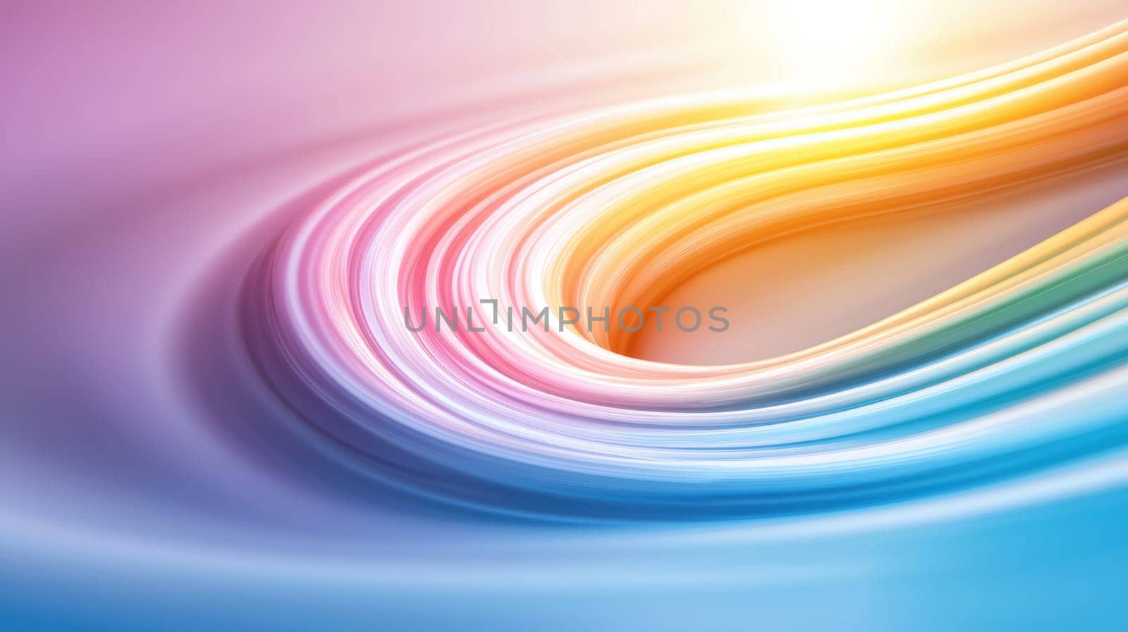 swirling vortex of soft colors and light creates serene atmosphere.