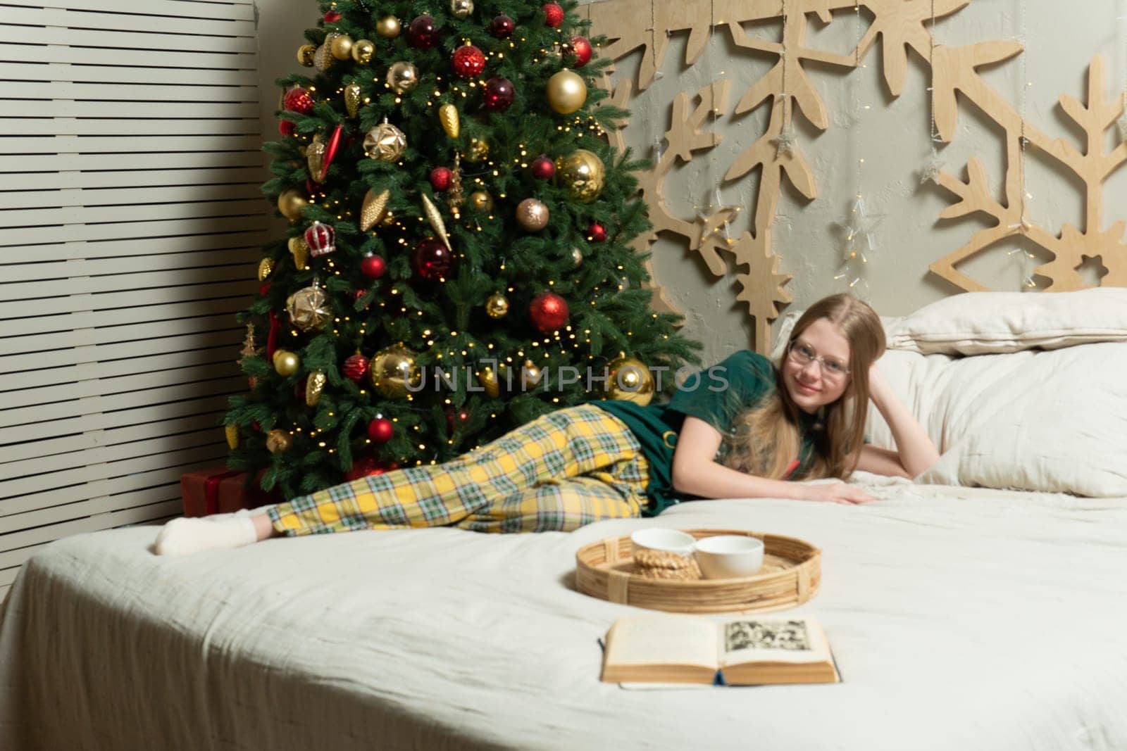 bed caucasian kid fun happy lifestyle childhood play adorable little cute face beautiful child home