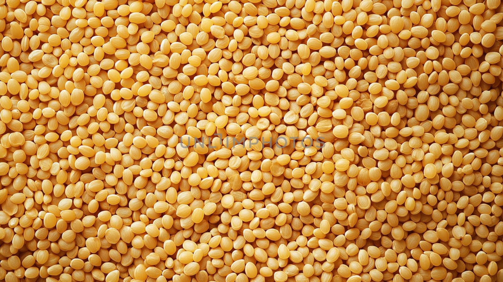 A detailed close-up of a background densely covered with raw bulgur grains. the consistent texture and rich yellow hues make it ideal for culinary projects, food packaging design, and healthy lifestyle promotions.
