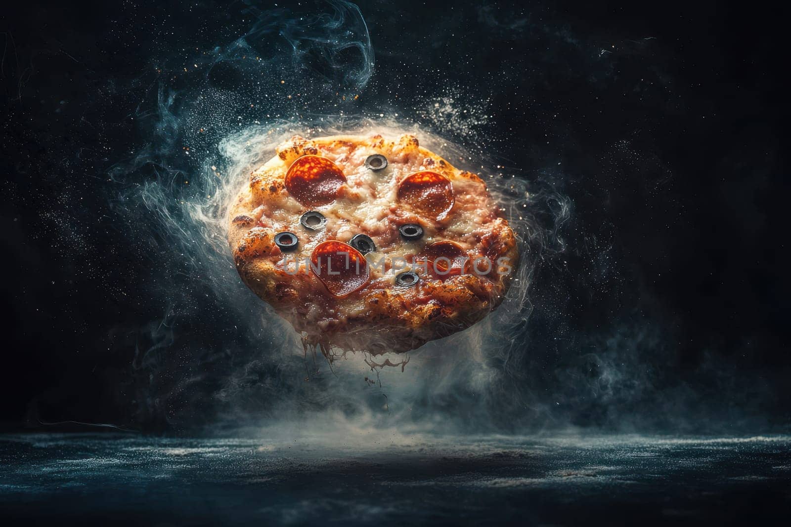 A perfectly round pizza showcasing melted cheese, vibrant toppings, and a delicious crust. Ideal for food lovers and culinary enthusiasts.