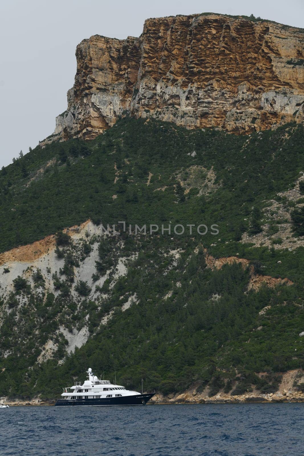 Scenic view of Cap Canaille headland and Cassis in south of France, High quality photo