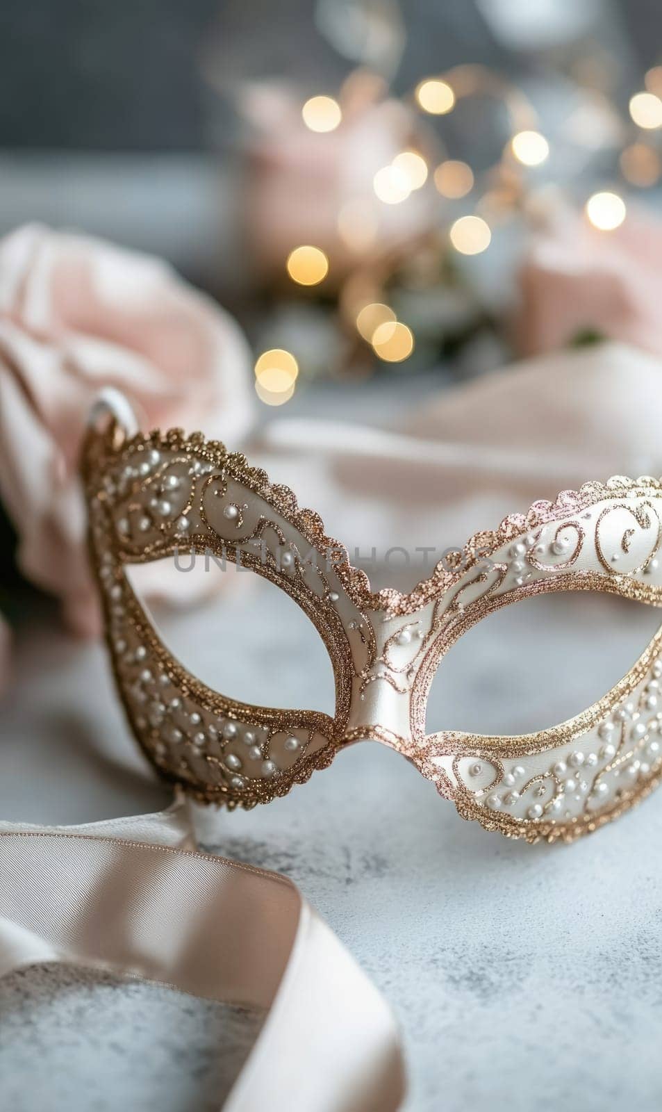Enigma of celebration: carnival Venetian mask symbolizing secrecy, extravagance, crafted with exquisite detail, capturing spirit of centuries old traditions, mystique of masked revelers