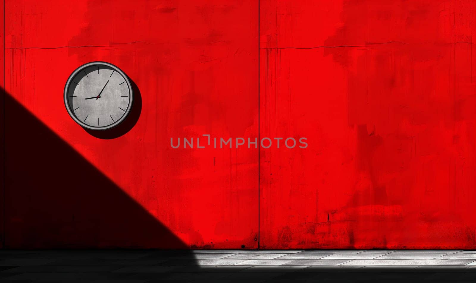 Clock on an abstract background, emphasizing the passage of time and retro design. Selective focus.