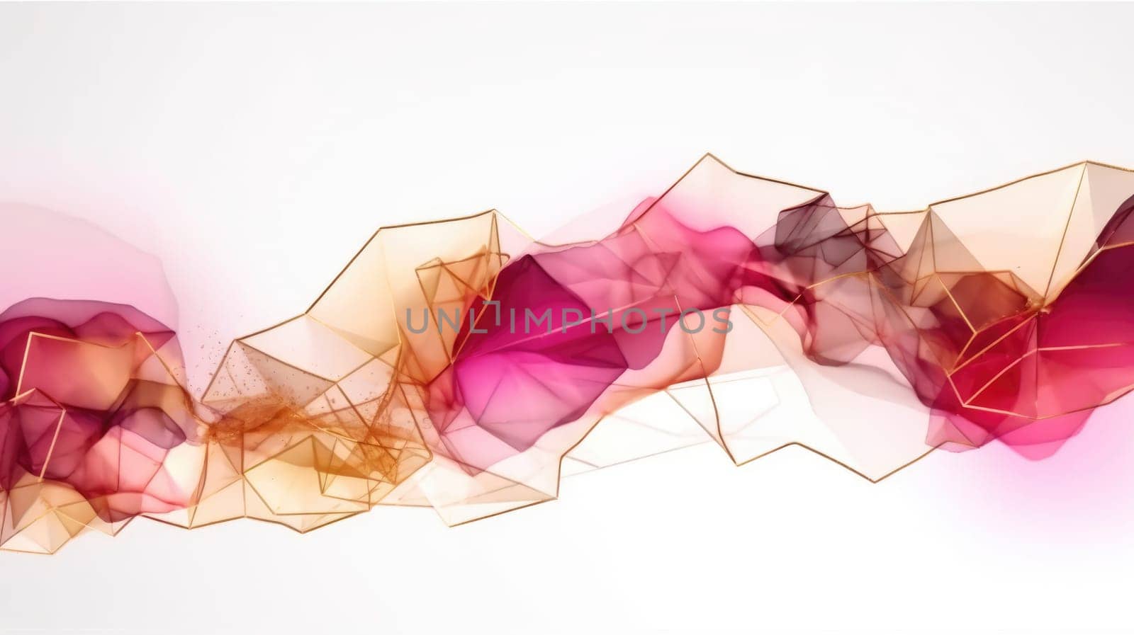 Watercolor abstract design for background of wedding or buzzy social media banner generative AI