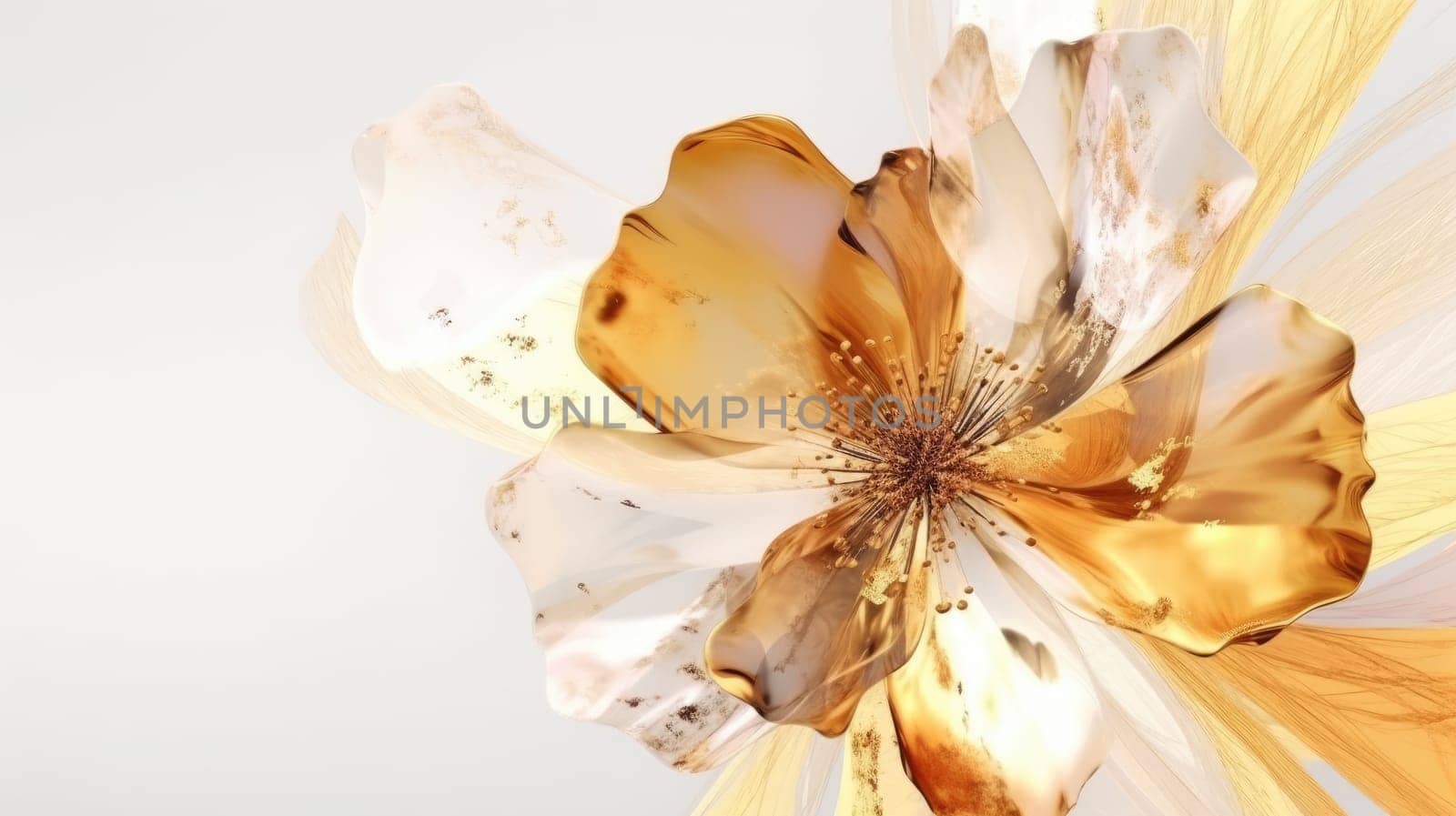 Watercolor abstract design for background of wedding or buzzy social media banner generative AI