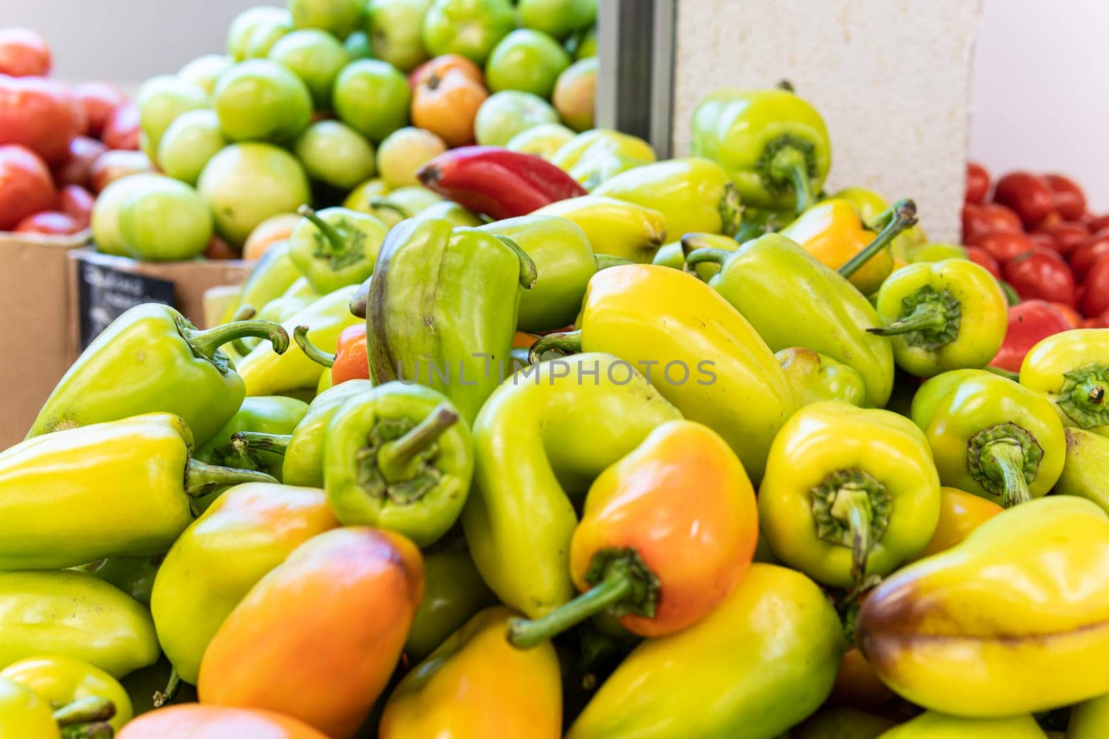 market ripe pepper nutrition natural healthy fresh grocery fruit food organic produce