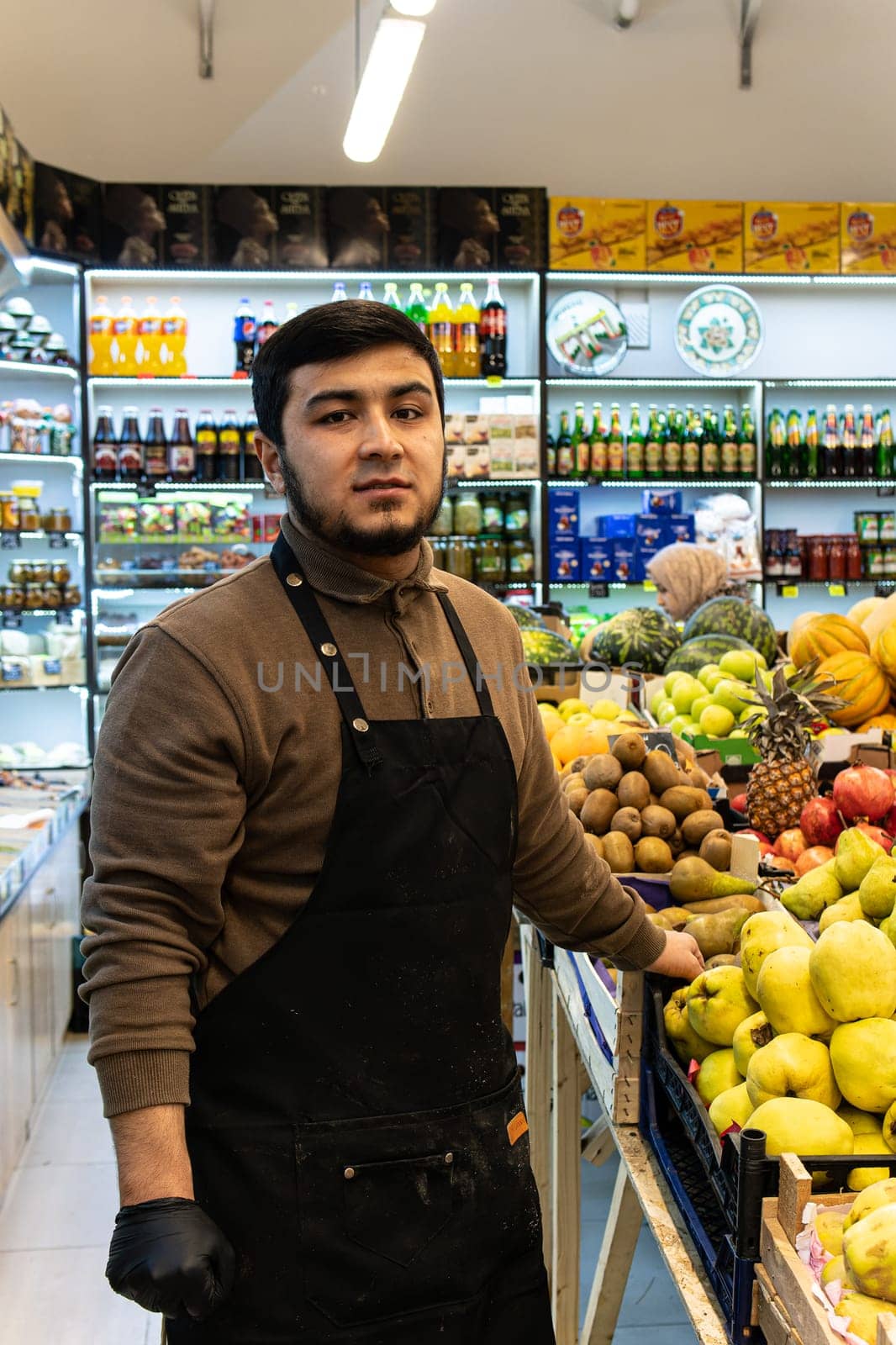 market organic seller groceries vegan caucasian shopping selling vegetable people food buying man