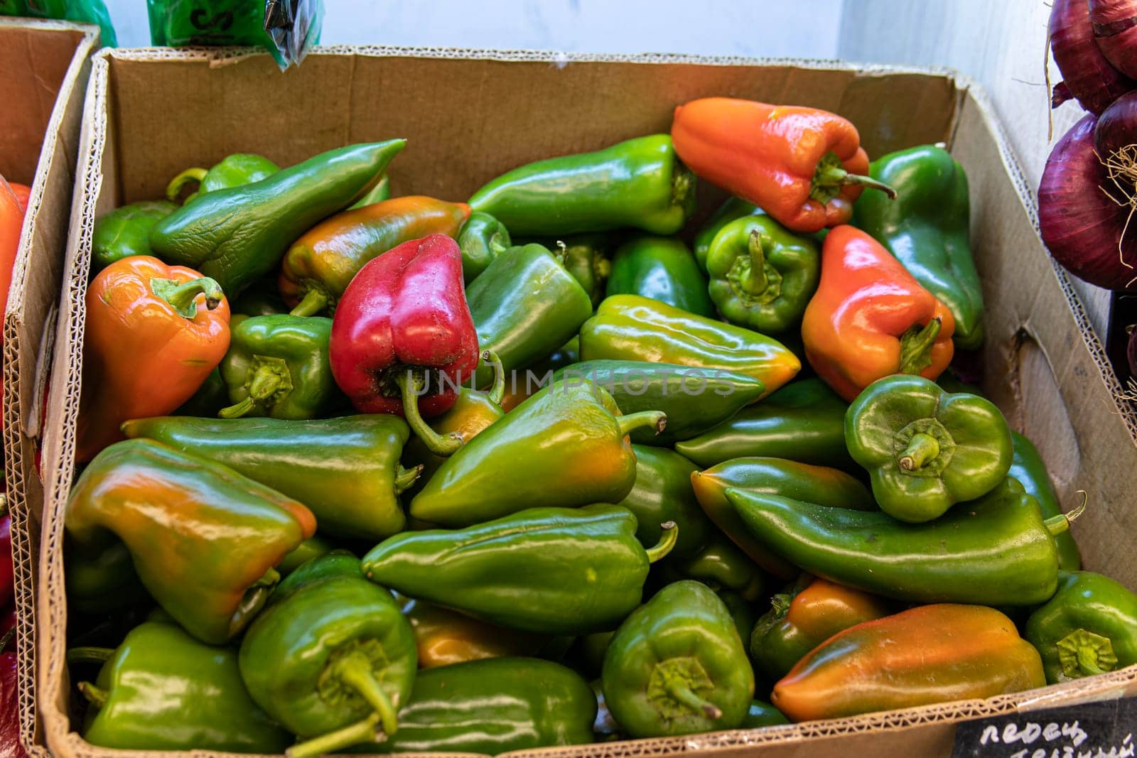 market ripe healthy organic fruit natural nutrition food produce pepper fresh grocery