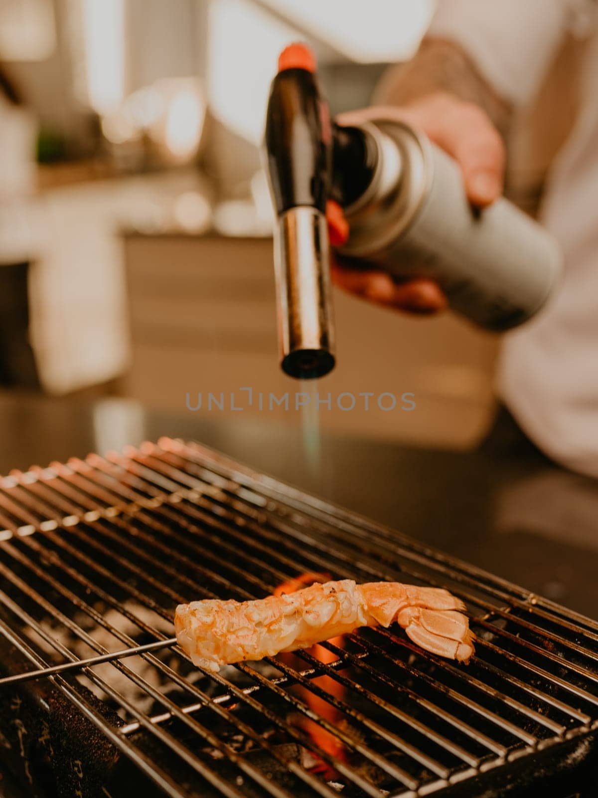 serving original dishes of haute cuisine in Michelin-starred restaurants. modern presentation of food in catering establishments. close-up view directly from above of plate with various author dishes