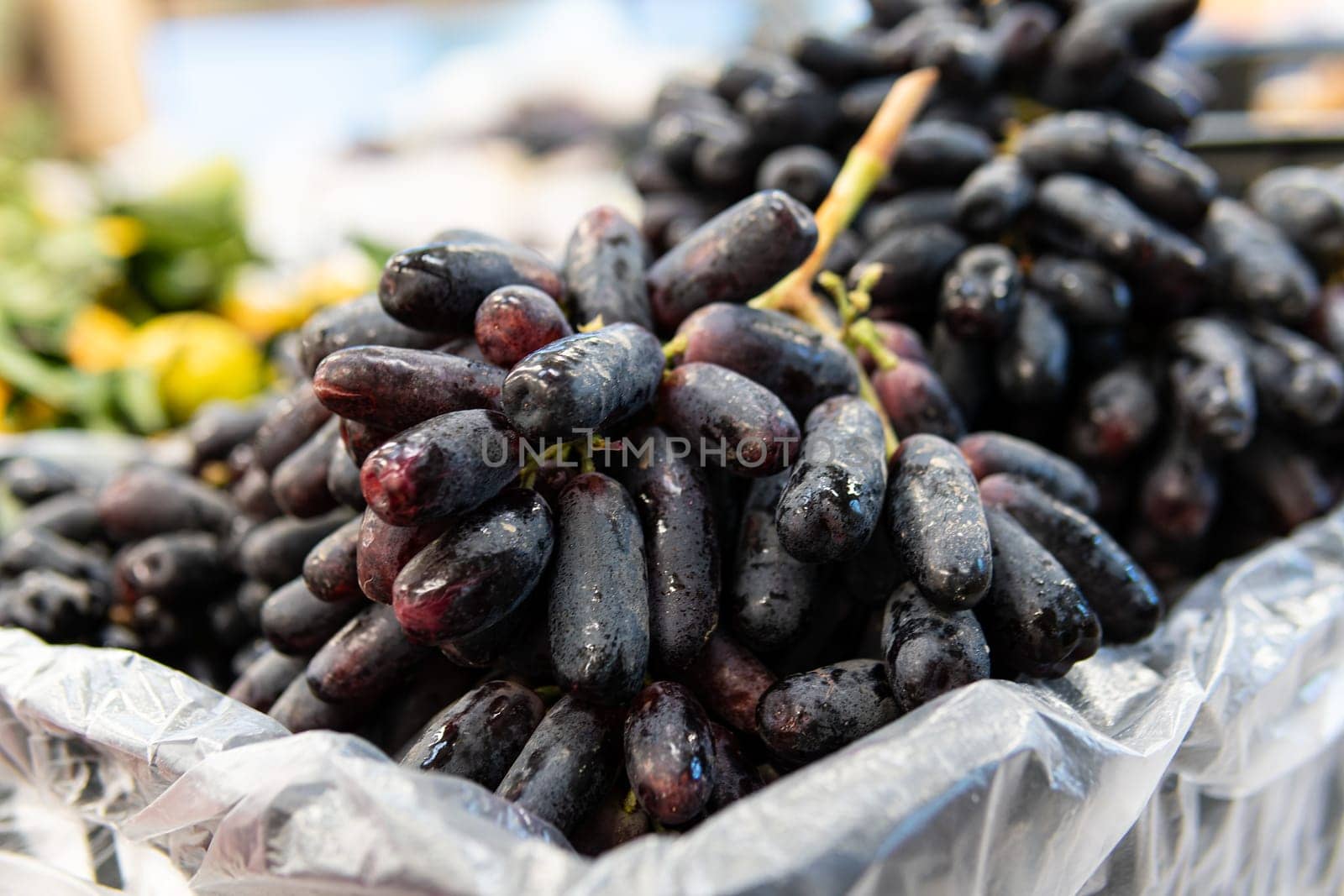 closeup food healthy black agriculture sweet fruit fresh purple wine market natural summer